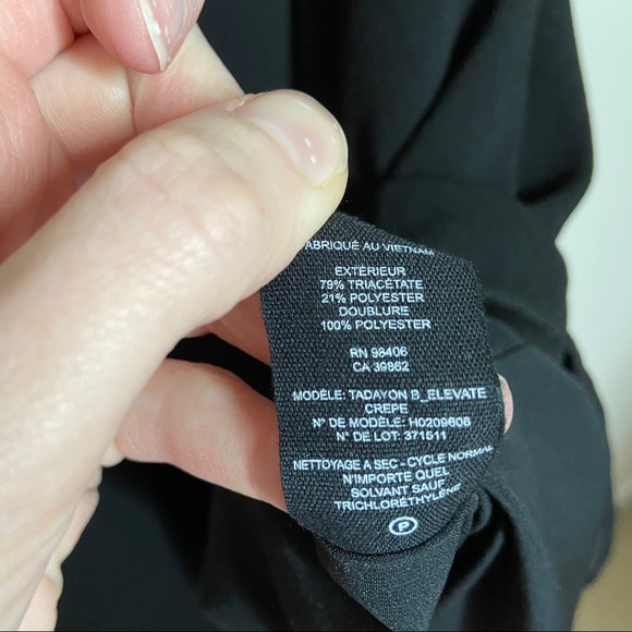 Theory Tadayon B Elevate Crepe Black Midi Dress - Picture 9 of 10